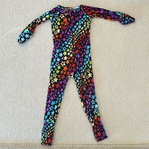 18-24M bums and roses convertible romper/footie pajamas- star print